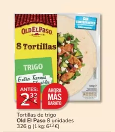 Oferta de Old El Paso - Tortillas De Trigo en Consum
