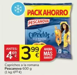 Oferta de Pescanova - Caprichos A La Romana por 3,99€ en Consum
