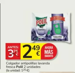 Oferta de Polil - Colgador Antipolillas Lavanda Fresca 2 Unidades por 2,49€ en Consum