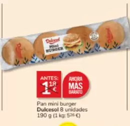 Oferta de Dulcesol - Pan Mini Burger en Consum