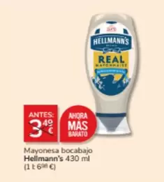 Oferta de Hellmann's - Mayonesa Bocabajo en Consum