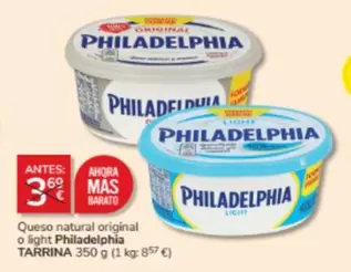 Oferta de Philadelphia - Queso Natural Original O Light en Consum