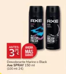 Oferta de Axe - Desodorante Marine O Black por 3€ en Consum