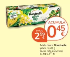 Oferta de Bonduelle - Maiz Dulce por 2,59€ en Consum
