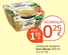 Oferta de Don Simón - Crema De Verduras por 1,55€ en Consum