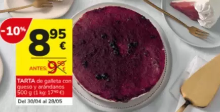 Oferta de Tarta De Galleta Con Queso Y Arandanos por 8,95€ en Consum