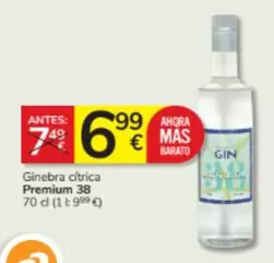 Oferta de Mas - Ginebra Citrica Premium por 6,99€ en Consum