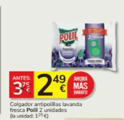 Oferta de Polil - Colgador Antipolillas Lavanda Fresca 2 Unidades por 2,49€ en Consum