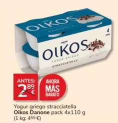 Oferta de OIKOS - Yogur Griego Stracciatella en Consum