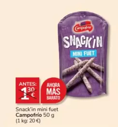 Oferta de Campofrío - Snack'in Mini Fuet en Consum