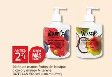 Oferta de Mas - Jabon De Manos Frutos Del Bosque O Coco Y Mango en Consum