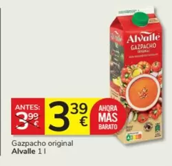 Oferta de Alvalle - Gazpacho Original por 3,39€ en Consum