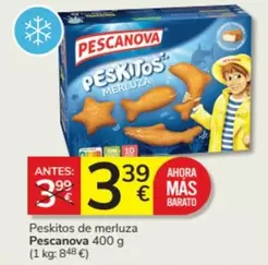 Oferta de Pescanova - Peskitos De Merluza por 3,39€ en Consum
