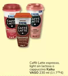 Oferta de Kaiku - Caffè Latte Espresso, Light Sin Lactosa O Cappuccino en Consum
