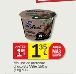 Oferta de Valio - Mousse De Proteinas Chocolate por 1,35€ en Consum