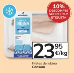 Oferta de Consum - Filetes De Lubina por 23,95€ en Consum