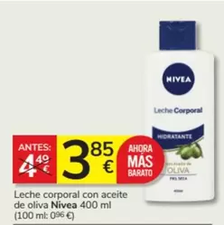 Oferta de Nivea - Leche Corporal Con Aceite De Oliva por 3,85€ en Consum