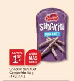 Oferta de Campofrío - Snack'in Mini Fuet en Consum
