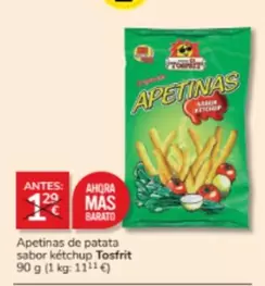 Oferta de Mas - Apetinas De Patata Sabor Kétchup en Consum