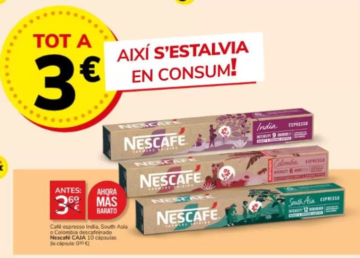 Oferta de Nescafé -  - por 3€ en Consum