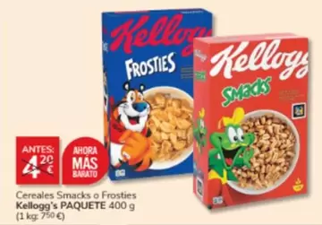 Oferta de Kellogg's - Cereales Smacks O Frosties en Consum