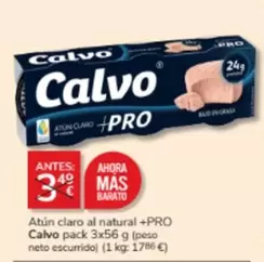 Oferta de Claro - Atun  Al Natural + Calvo en Consum
