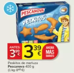 Oferta de Pescanova - Peskitos De Merluza por 3,39€ en Consum