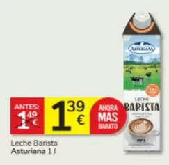 Oferta de La Asturiana - Leche Barista por 1,39€ en Consum