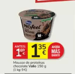 Oferta de Valio - Mousse De Proteinas Chocolate por 1,35€ en Consum