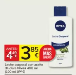 Oferta de Nivea - Leche Corporal Con Aceite De Oliva por 3,85€ en Consum