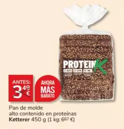 Oferta de Mas - Pan De Molde Alto Contenido En Proteinas en Consum