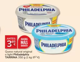 Oferta de Philadelphia - Queso Natural Original O Light en Consum