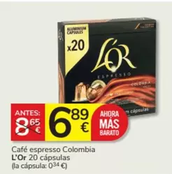 Oferta de Espresso - Cafe  Colombia por 6,89€ en Consum