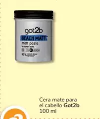 Oferta de Got2b - Cera Mate Para El Cabello en Consum