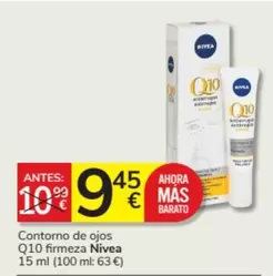 Oferta de Nivea - Contorno De Ojos Q10 Firmeza por 9,45€ en Consum