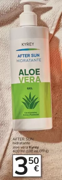 Oferta de Kyrey - After Sun Hidratante Aloe Vera por 3,5€ en Consum