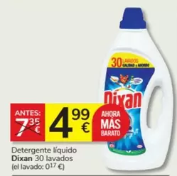 Oferta de Dixan - Detergente Líquido 30 Lavados por 4,99€ en Consum