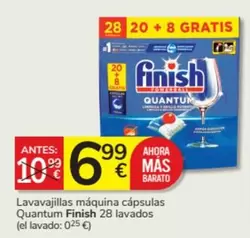 Oferta de Finish - Lavavajillas Máquina Cápsulas Quantum por 6,99€ en Consum
