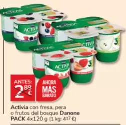 Oferta de Danone - Activia Con Fresa, Pera O Frutos Del Bosque en Consum