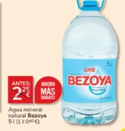 Oferta de Bezoya - Agua Mineral Natural en Consum