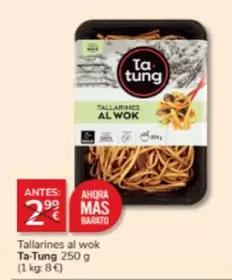 Oferta de Ta Tung - Tallarines Al Wok por 2€ en Consum