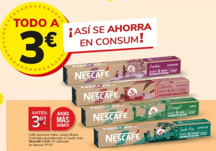 Oferta de Nescafé -  - por 3€ en Consum
