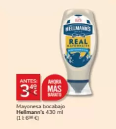 Oferta de Hellmann's - Mayonesa Bocabajo en Consum