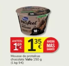 Oferta de Valio - Mousse De Proteinas Chocolate por 1,35€ en Consum