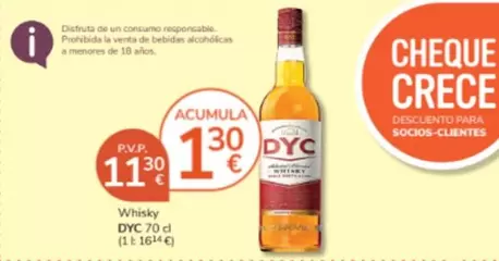 Oferta de Dyc - Whisky por 11,3€ en Consum