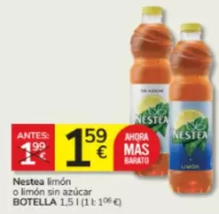 Oferta de Nestea - Limón O Limón Sin Azúcar por 1,59€ en Consum