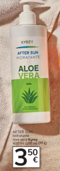 Oferta de Kyrey - After Sun Hidratante Aloe Vera por 3,5€ en Consum