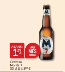 Oferta de Moritz - Cervesa por 1€ en Consum