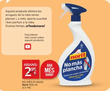 Oferta de Bon - No Mes Planxa en Consum