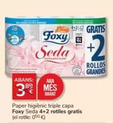 Oferta de Foxy - Paper Higienic Triple Capa Seda 4+2 Rotlles Gratis en Consum